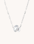 Broad Leaf Silver Necklace