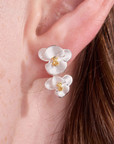 Orchid Silver Studs
