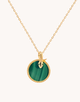Snake Malachite Pendant With Chain