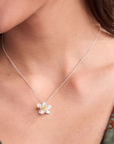 Lotus Silver Necklace