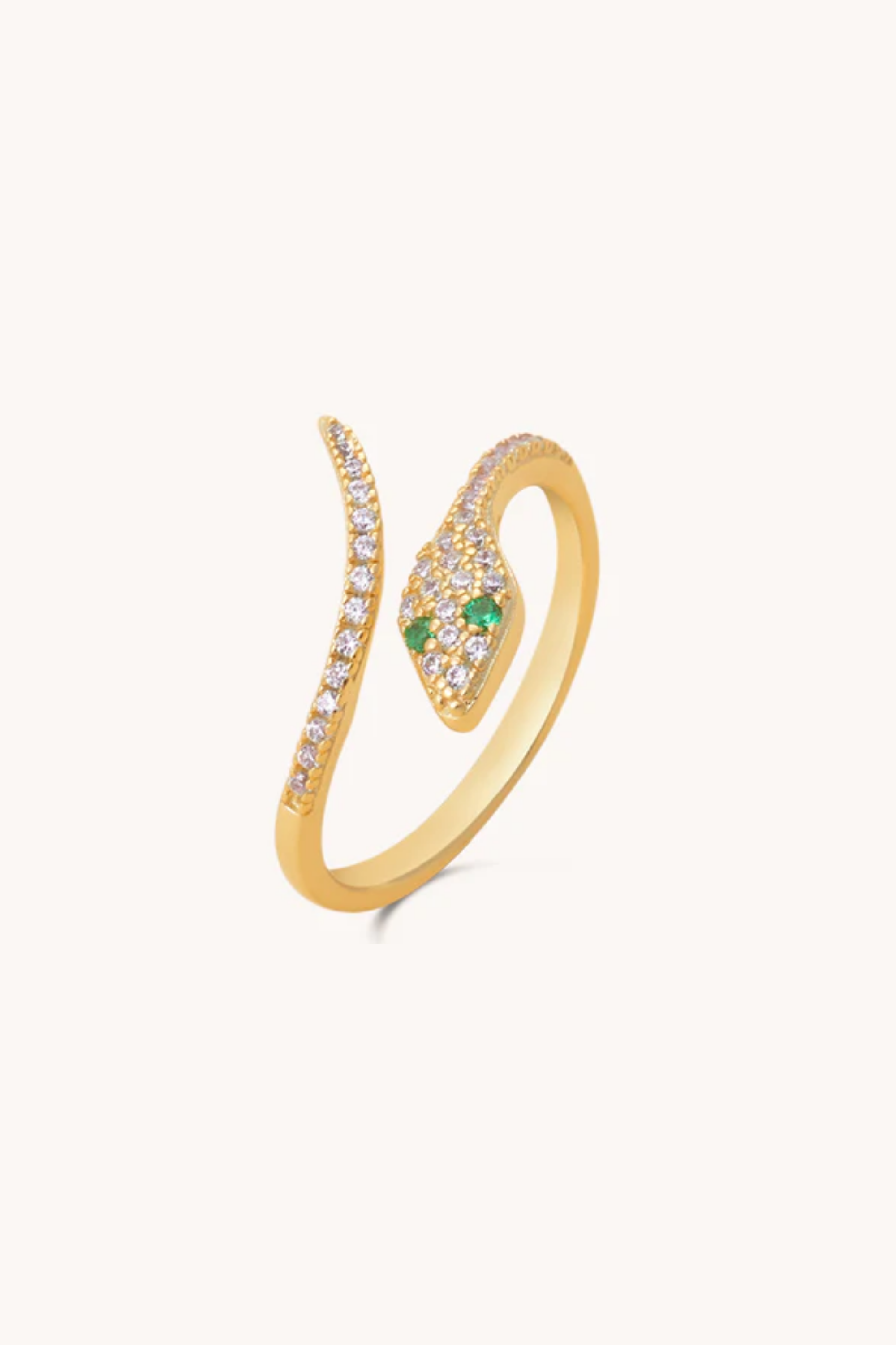 Snake Adjustable Gold Ring