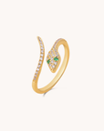 Snake Adjustable Gold Ring