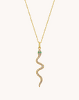 Snake Gold Pendant with chain