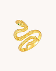 Snake Wrap Gold Adjustable Ring