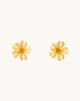 Parijatak Gold Stud Earrings