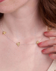Bumbling Bee Gold Necklace