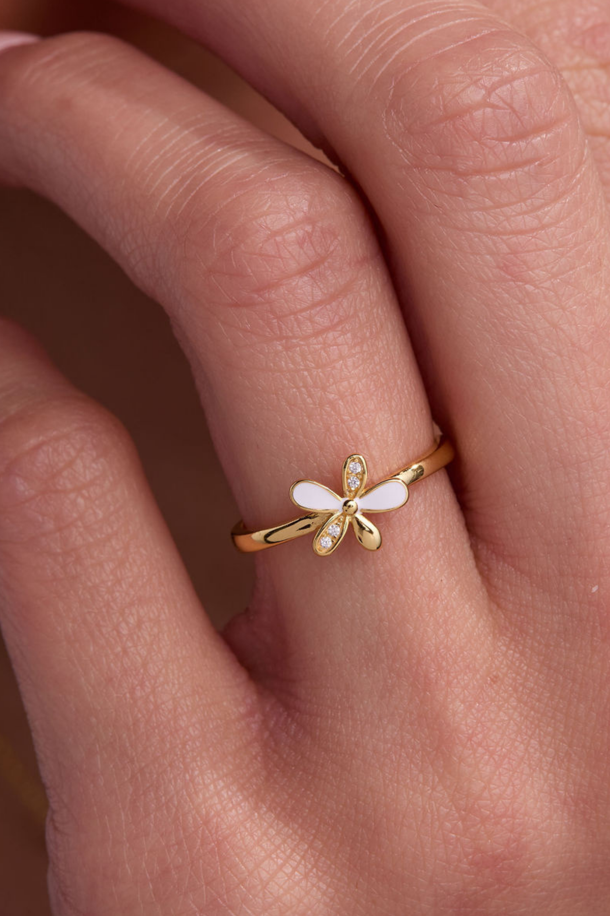Viola Gold Adjustable Ring