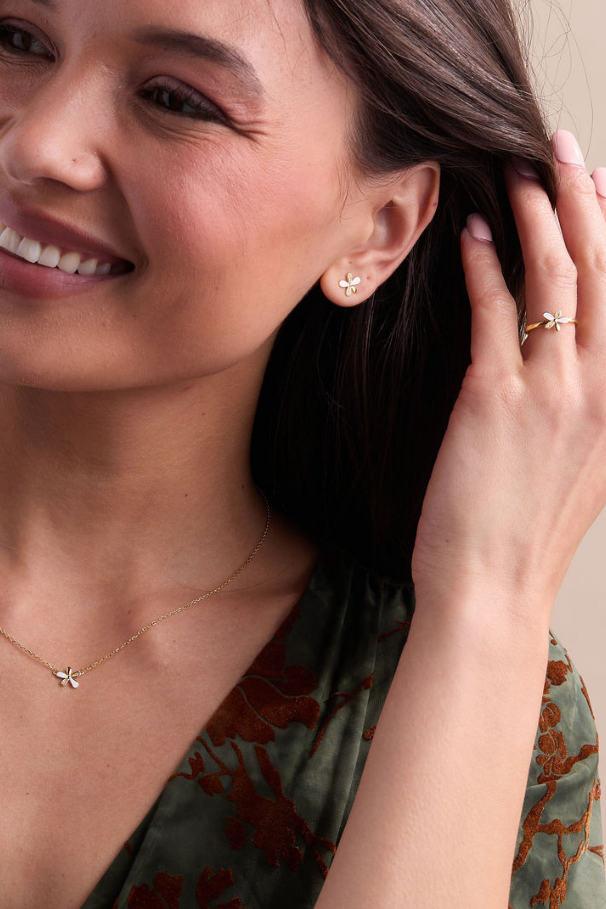 Viola Gold Adjustable Ring