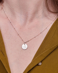 January Snowdrop Silver Birthflower Necklace