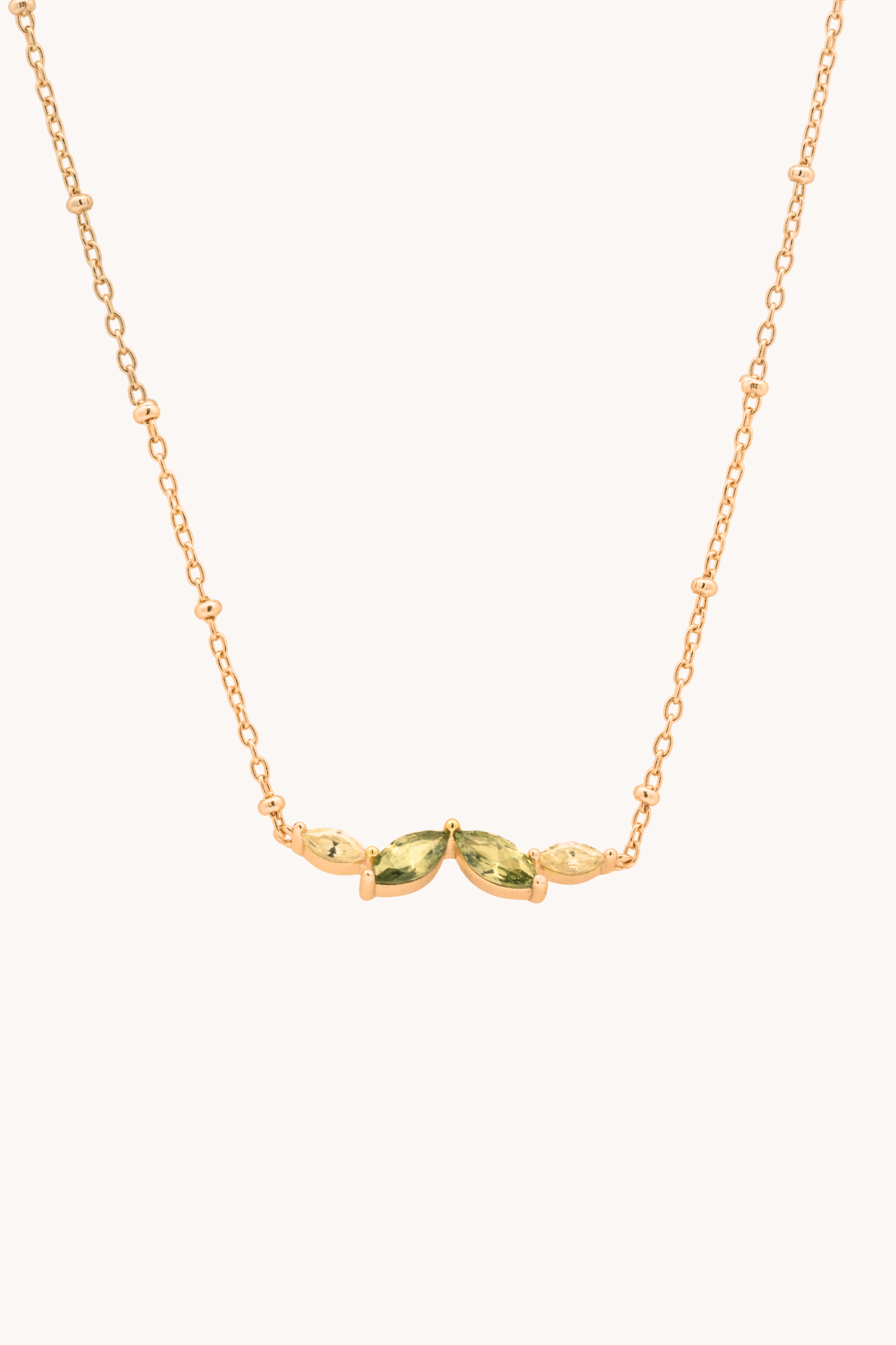 Autumn Marquise Leaf Gold Necklace