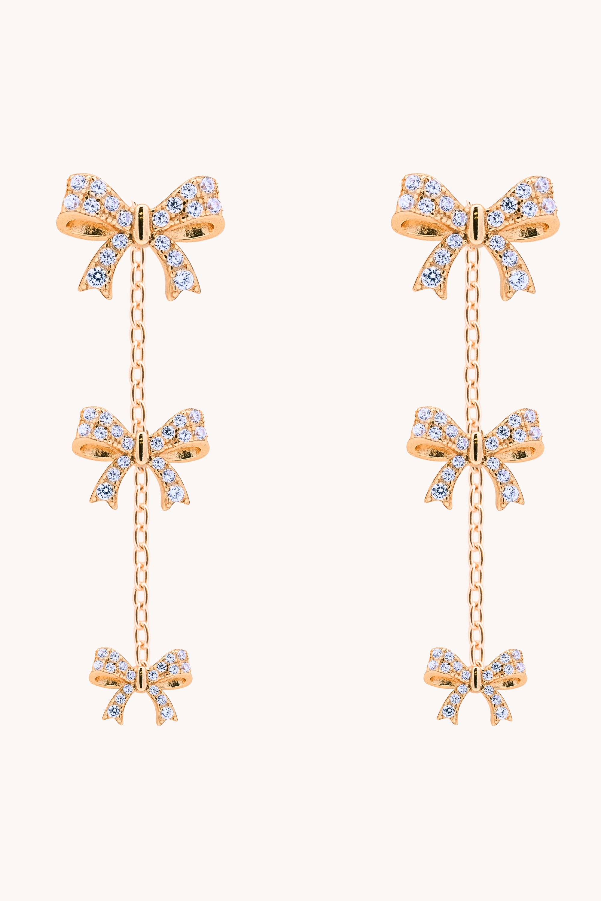 Beautiful Bow Gold Drops