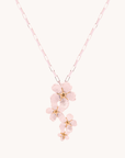 Cherry Blossom Silver Necklace