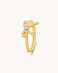 Petite Bow Gold Adjustable Ring
