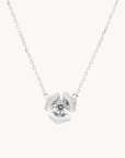 Rosebud Silver Necklace