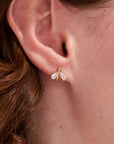 Bumblebee Gold Stud Earrings