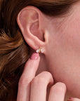 Bumblebee Gold Stud Earrings