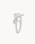 Petite Bow Silver Adjustable Ring