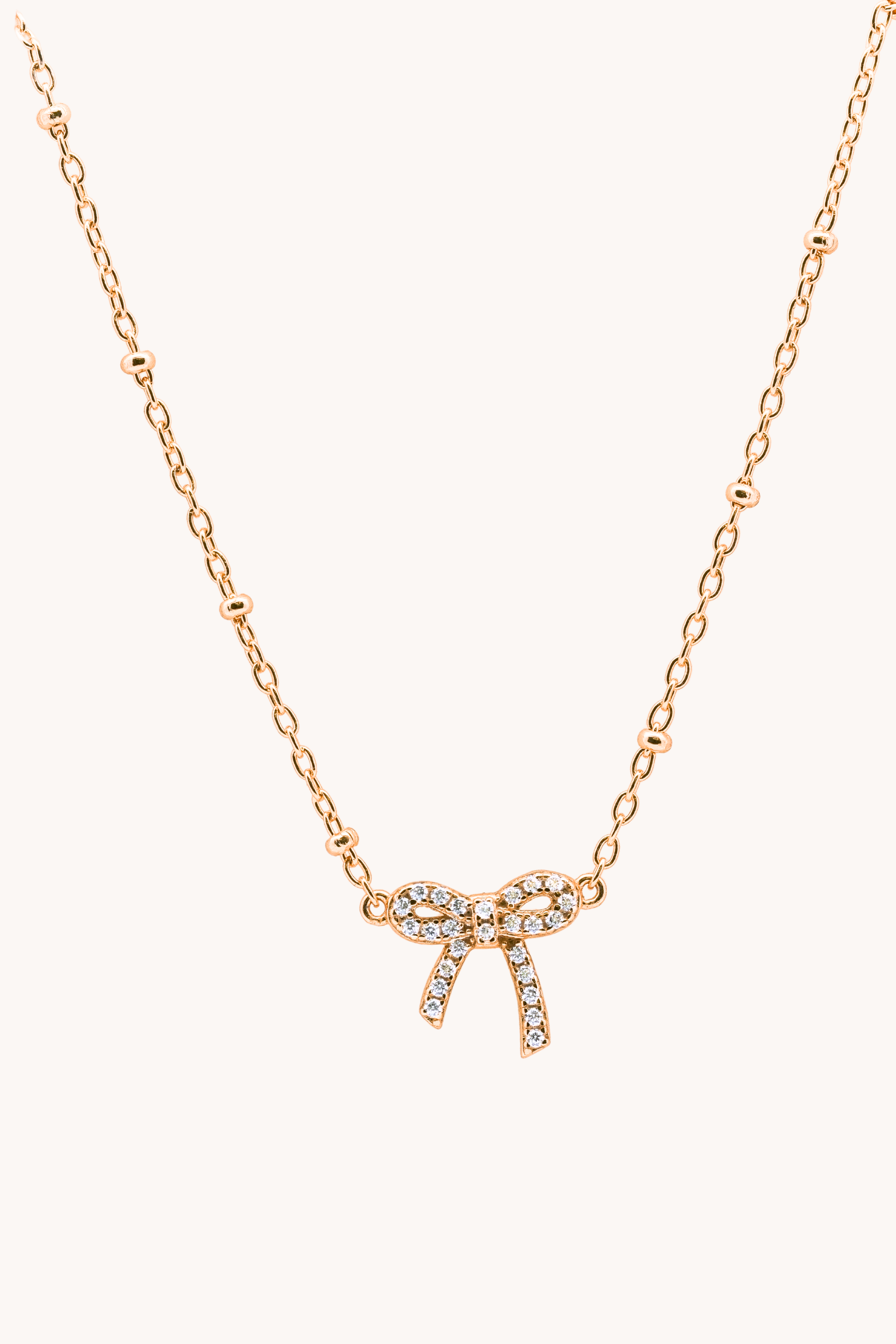 Petite Bow Gold Necklace