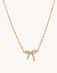 Petite Bow Gold Necklace