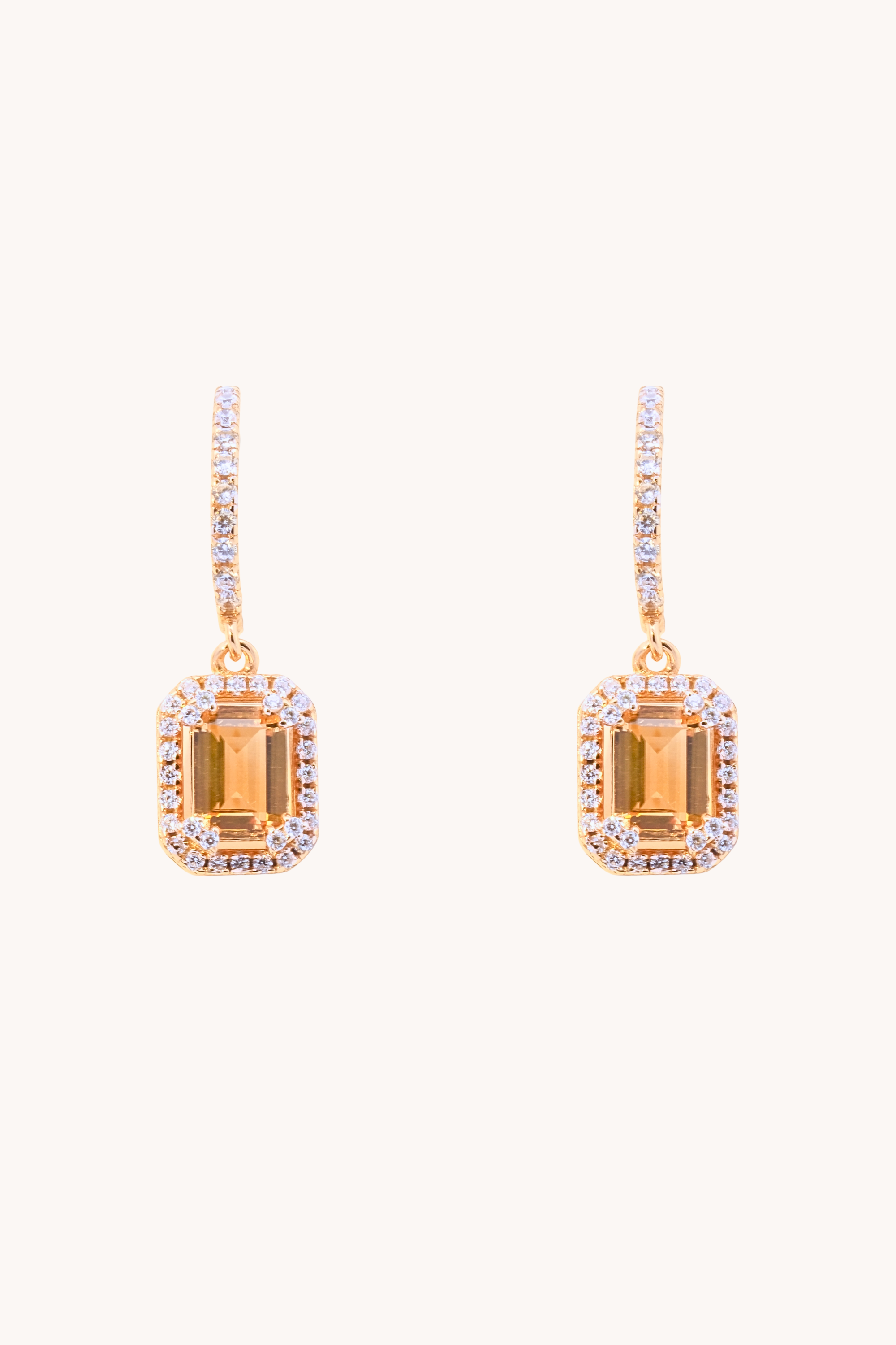 Citrine Timeless Gold Studs