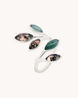 Fall Leaf Silver Adjustable Ring