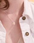 Lotus Blossom Silver Necklace