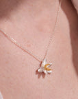 Lotus Blossom Silver Necklace