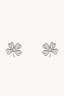 Lucky Clover Silver Studs
