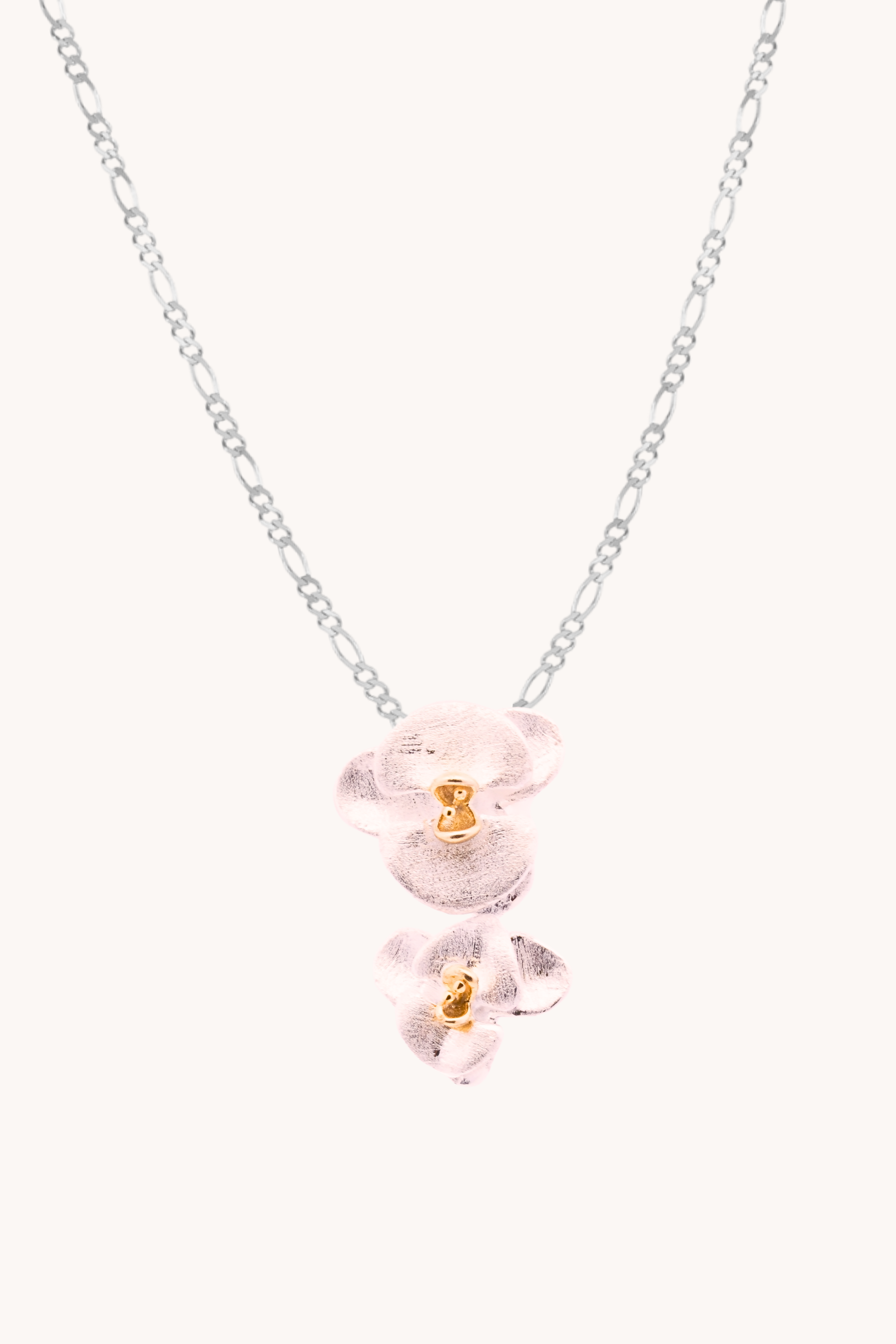Orchid Silver Necklace