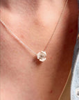Rosebud Silver Necklace