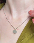 October Cosmos Silver Birthflower Necklace