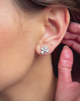Lucky Clover Silver Studs