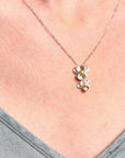 Orchid Silver Necklace