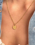 June Rose Gold Birthflower Necklace