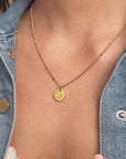 May Lily Gold Birthflower Necklace
