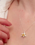 Lotus Blossom Silver Necklace