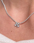 Lucky Clover Silver Necklace