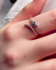 Snake Silver Adjustable Ring