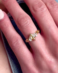 Bumbleebee Paperclip Gold Adjustable Ring