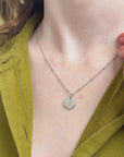 January Snowdrop Silver Birthflower Necklace