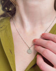 July Water Lily Silver Birthflower Necklace