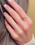 Petite Bow Gold Adjustable Ring