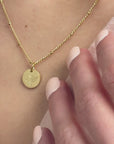 December Holly Gold Birthflower Necklace