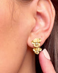 Orchid Gold Studs