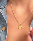 March Daffodils Gold Birthflower Necklace