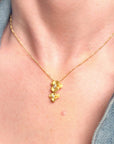 Orchid Gold Necklace