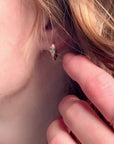 Snake Gold Stud Earrings