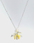 Lotus Blossom Silver Necklace