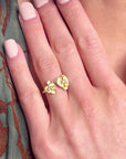 Orchid Gold Adjustable Ring