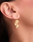 Cherry Blossom Gold Drop Earrings